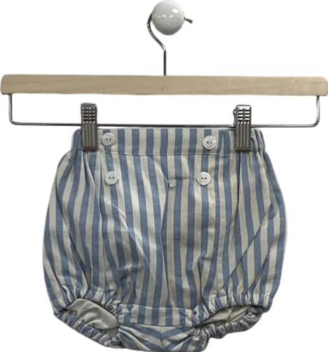 Limited Time Offer!pepa london Classic Striped Bloomer In Sky Blue 18-24 Months