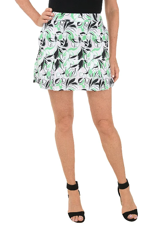 Get More for Less!Green Mix Fairway Pleated UPF50 Skort