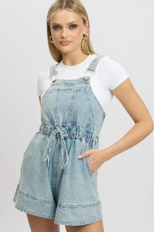 Get More, Spend Less – Shop Now!Denim Overall Shorts