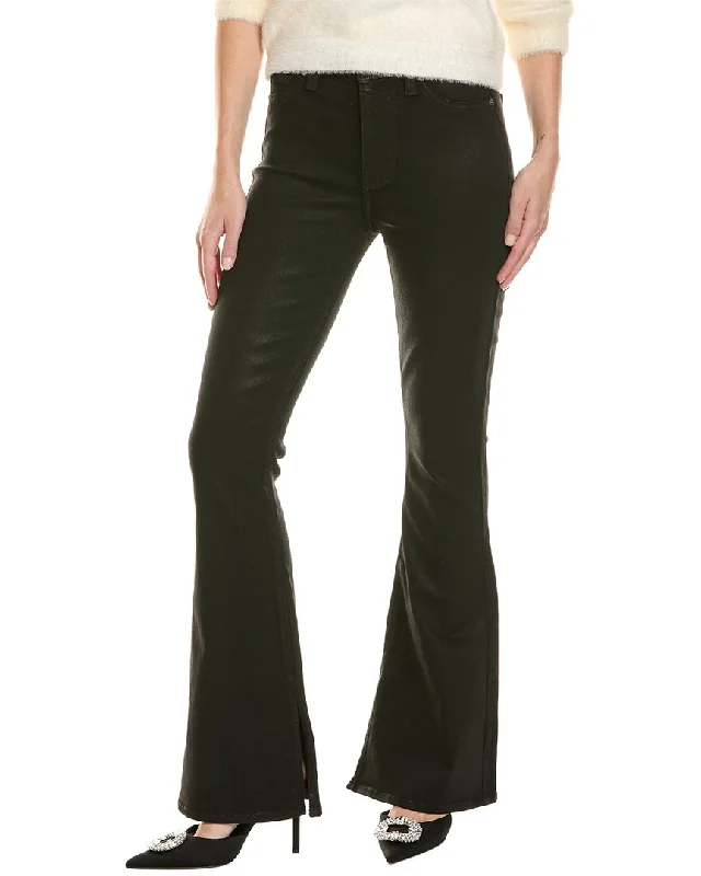 Limited Edition, Limited Price!7 For All Mankind Ali Coated Black High-Rise Flare Jean