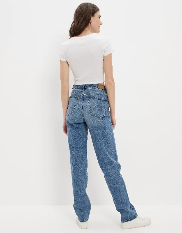 Lowest Prices Guaranteed!AE Stretch Highest Waist Baggy Straight Jean