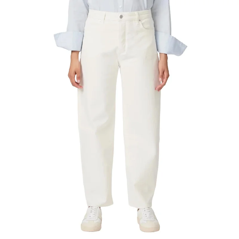 Flash Deals – Act Quickly!Alexis High Rise Barrel Leg Jean In Tonal Ecru