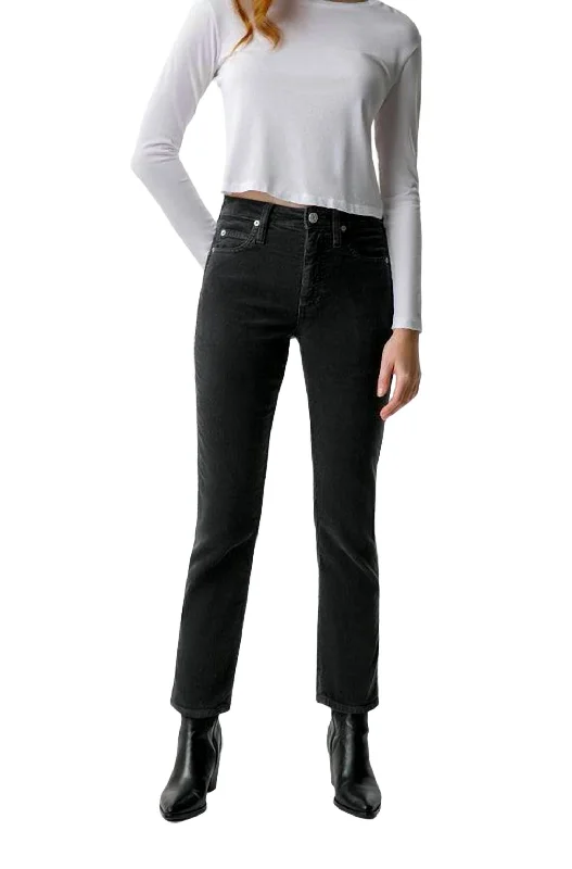 Don’t Wait – Deals Won’t Last!Chloe Crop Corduroy Jean In Vintage Black
