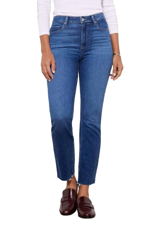 Stock Up and Save!Cindy Hi-Rise Straight Raw Hem Ankle Jean In Devoted