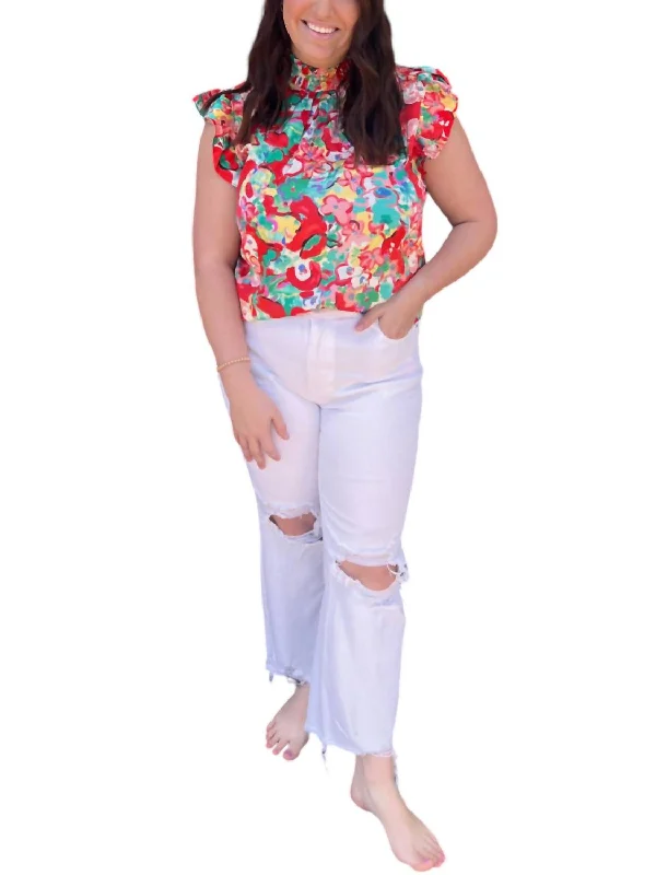 Special Offer – Act Fast!Distressed High Rise Straight Crop Jeans In White