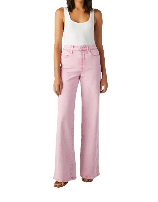 Unbeatable Prices!Frida Wide Leg Jeans In Peony
