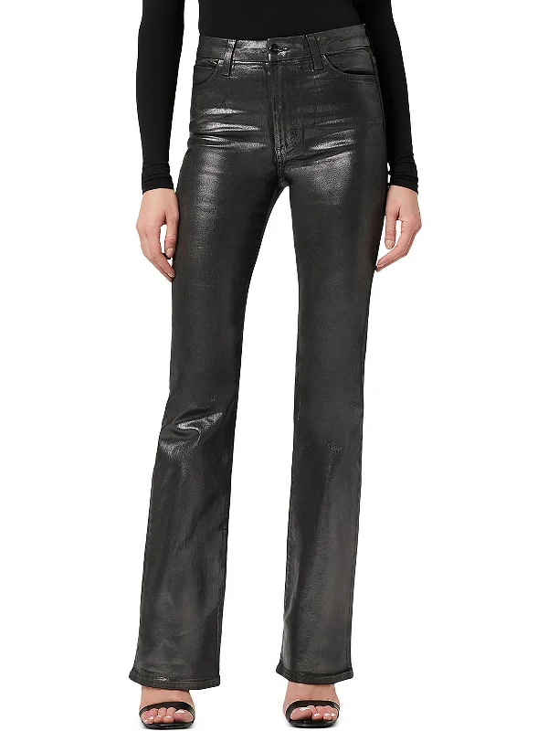 One Click Away from Big Savings!Hi Honey Womens High Rise Metallic Bootcut Jeans