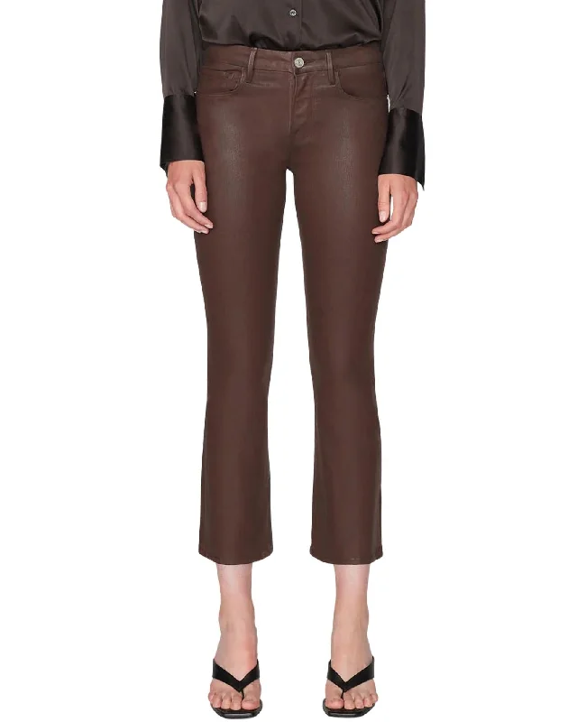 Upgrade for Less!Le Crop Mini Boot Jean In Dark Coated Chocolate