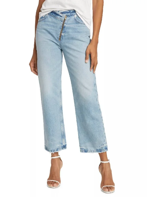 Huge Price Cuts Await!Le Jane Crop Angled Zipper Jean In Rhode
