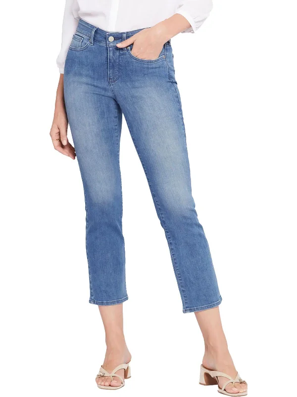 Instant Savings Await!Marilyn Womens Mid-Rise Ankle Straight Leg Jeans