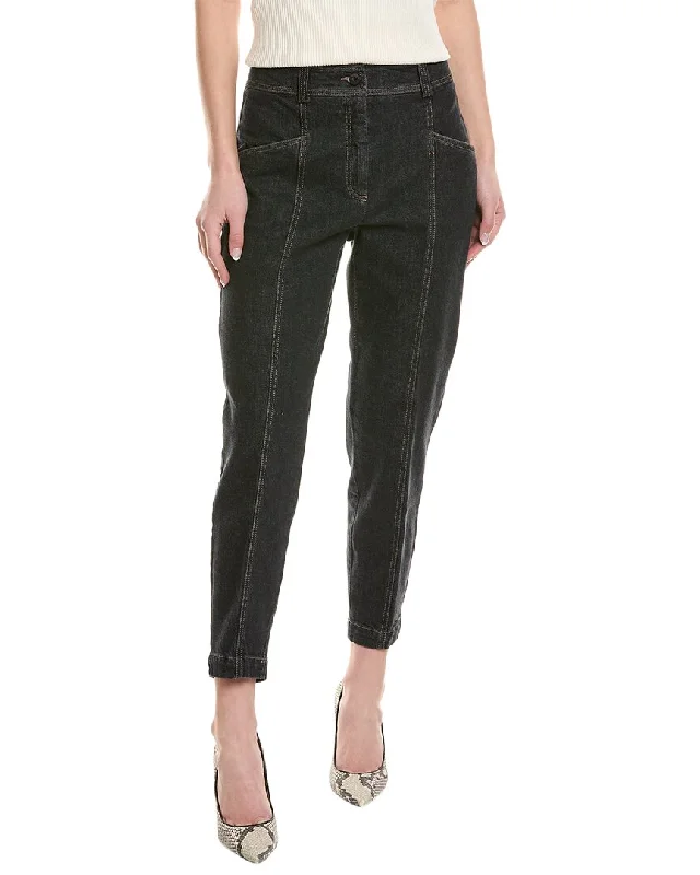 Your Best Deals Are Here!Peserico Black Straight Jean
