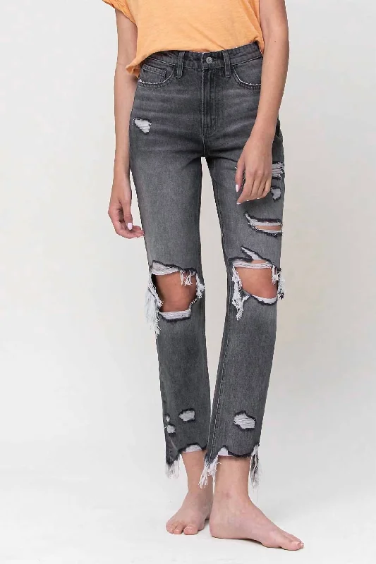 Find Your Perfect Deal Today!Saltwater Super High Rise Straight Jean In Grey