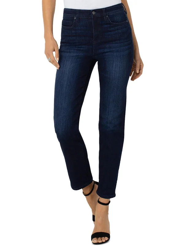 Save More with Every Purchase!Womens High Rise Stretch Straight Leg Jeans