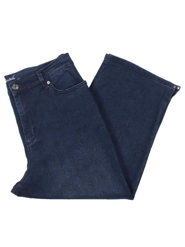 Huge Savings – Act Now!Womens Split Hem High Rise Capri Jeans
