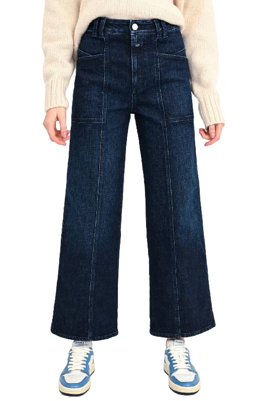 Limited-Time Price Drop!X-Centric Wide-Leg Jeans In Dark Blue