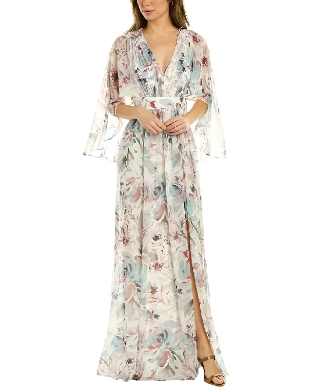 The Best Sale of the Year!Aidan Mattox Pleated Cape Gown