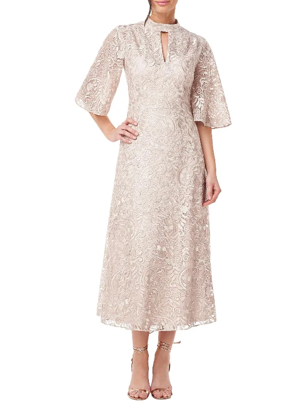 Unmissable Offers Await!Angela Womens Keyhole Midi Cocktail and Party Dress