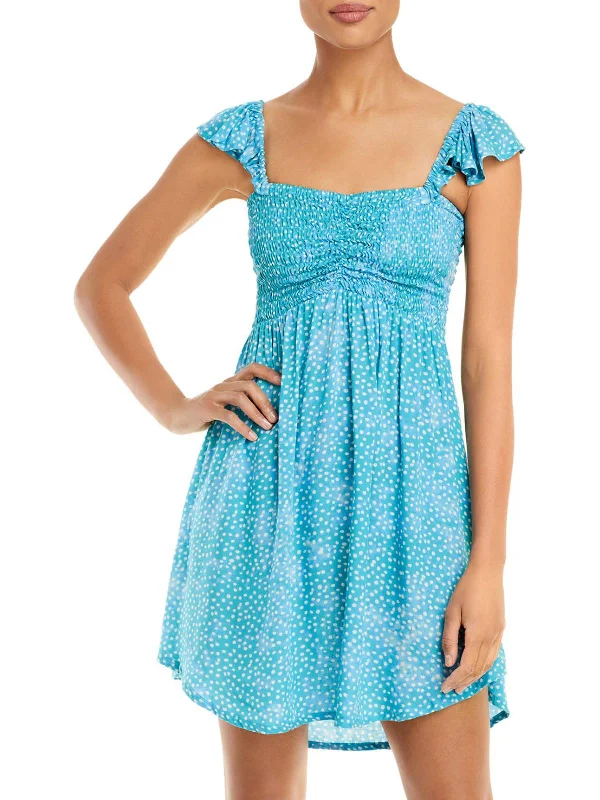 Hottest Discounts of the Year!Hollie Womens Smocked Mini Sundress