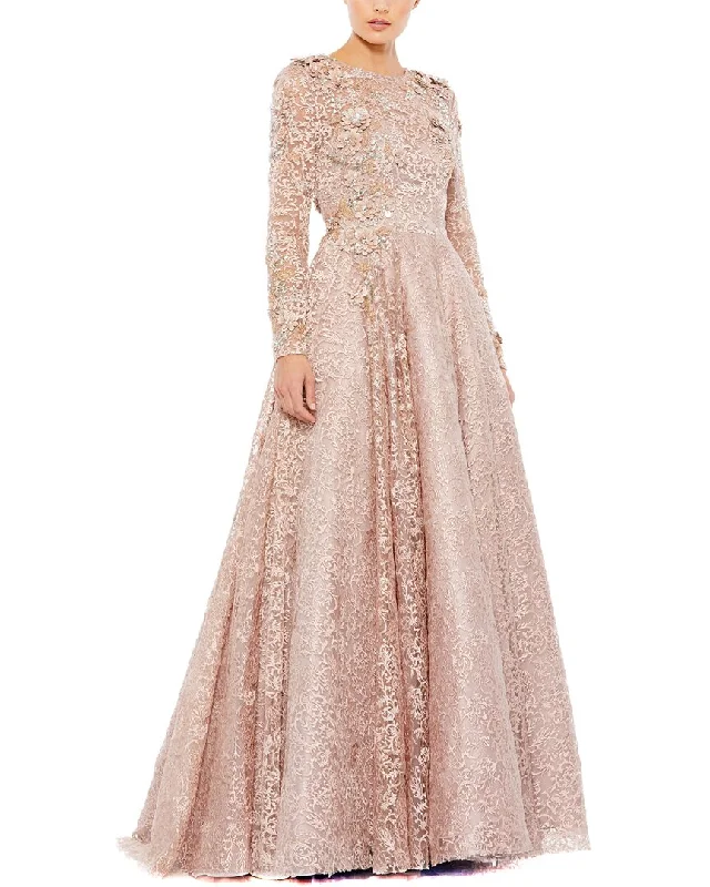 Your Discount is Waiting!Mac Duggal Embellished Illusion A Line Gown