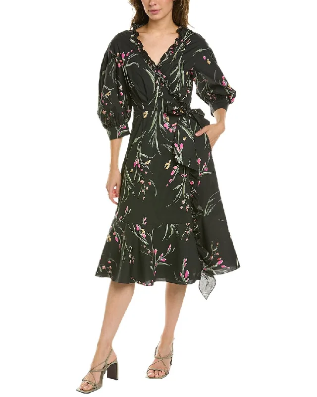 Upgrade for Less!Marchesa Notte Printed Wrap Dress