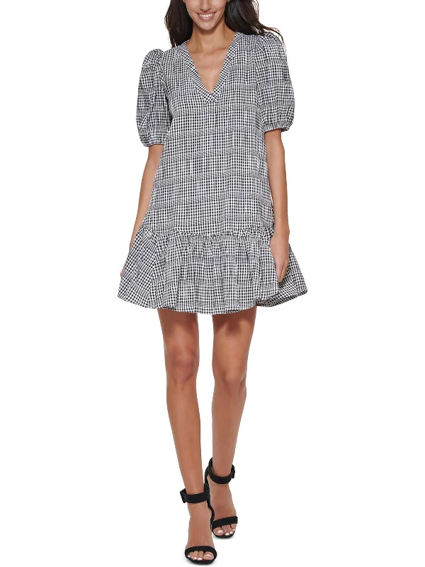 Your Discount is Waiting!Petites Womens Casual Mini Shift Dress