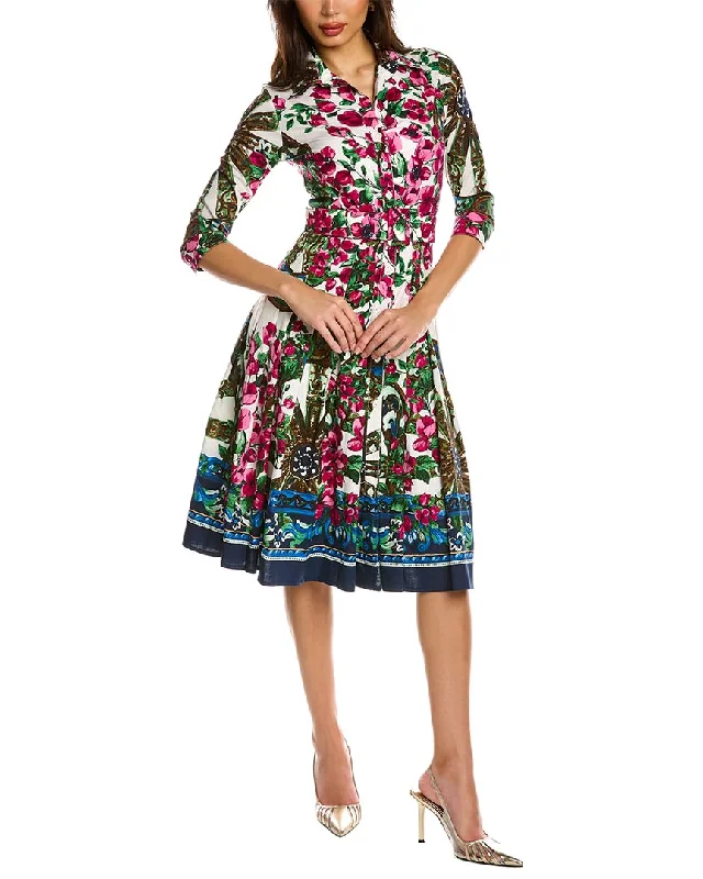 Don't Miss Out!Samantha Sung Patricia Wool & Silk-Blend Shirtdress