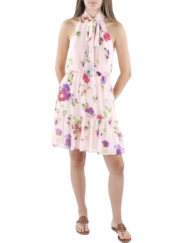 Your Dream Deal is Here!Womens Floral Print Knee-Length Shift Dress