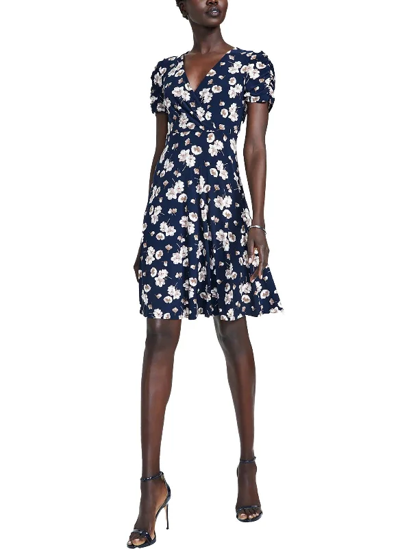Save Money, Shop Happy!Womens Floral Print Mini Sheath Dress