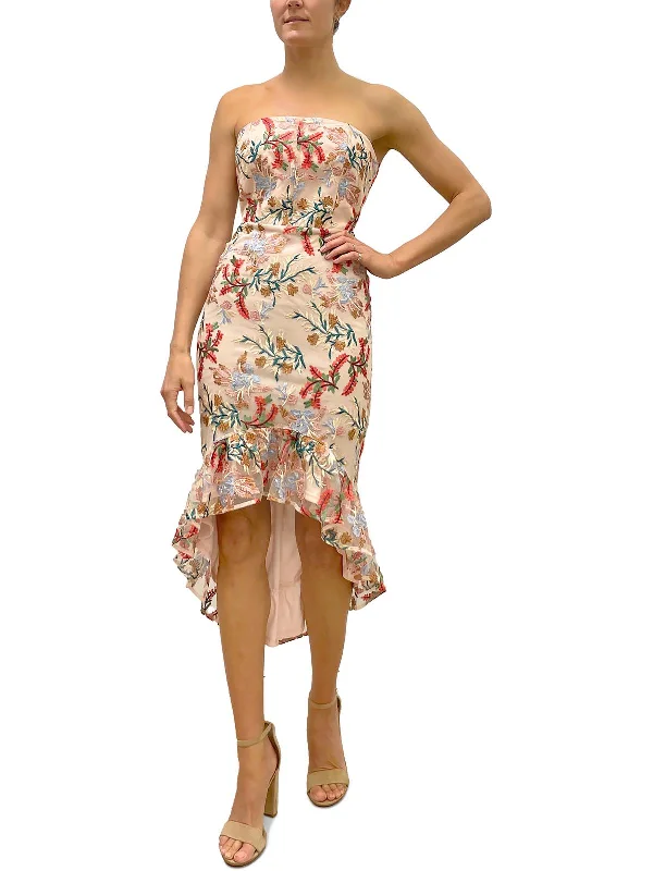 Savings You Can’t Ignore!Womens Hi Low Midi Cocktail and Party Dress
