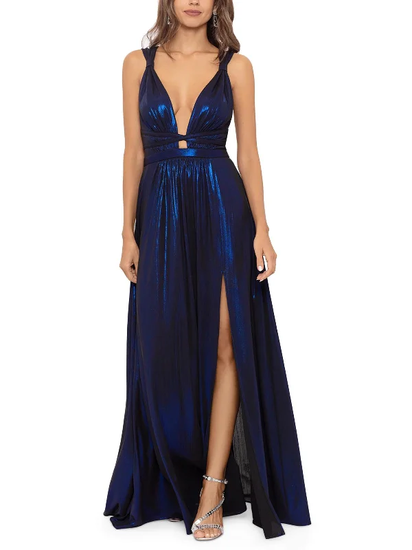 Act Fast – Limited Time Savings!Womens Ladder Stitch Long Evening Dress