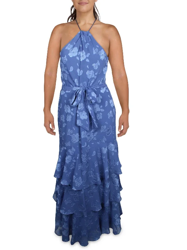 The Best Offers Are Here!Womens Maxi Adjustable Halter Dress
