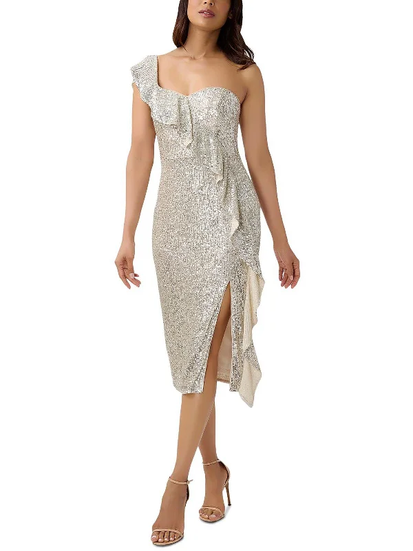 Incredible Savings Inside!Womens Sequined Midi Cocktail and Party Dress