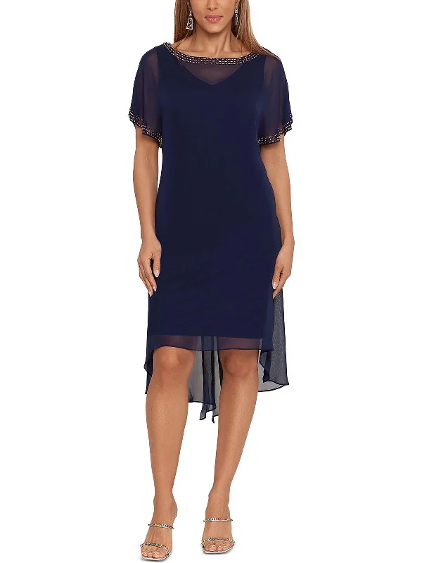 Shop Today, Save Tomorrow!Womens Sheer Midi Cocktail and Party Dress