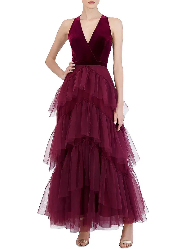 Unlock Huge Savings Now!Womens Velvet Long Evening Dress