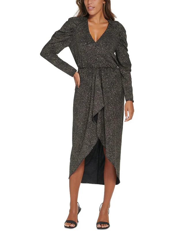 Your Favorite Sale is Back!Womens Waterfall Ruffle Hi-Low Cocktail and Party Dress