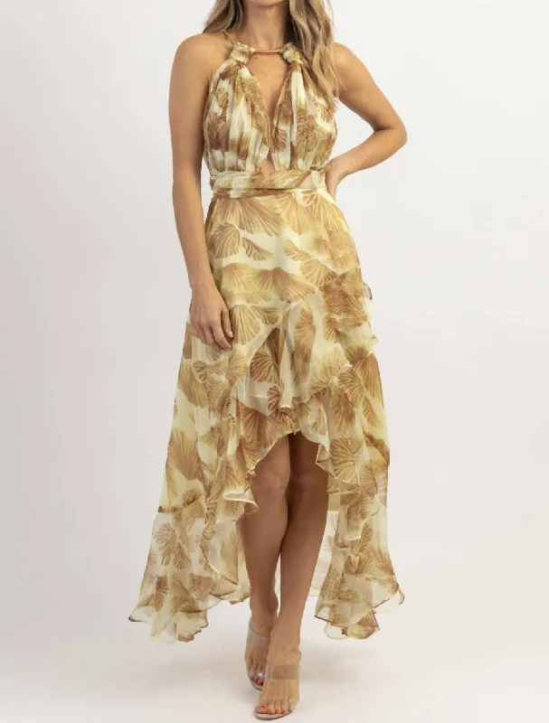 Great Deals, Just for You!Love Letter To The Sea Midi Dress In Brown