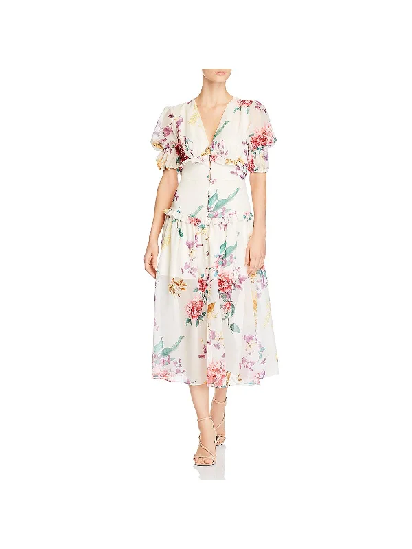 Upgrade for Less!About Us Womens Floral Daytime Midi Dress