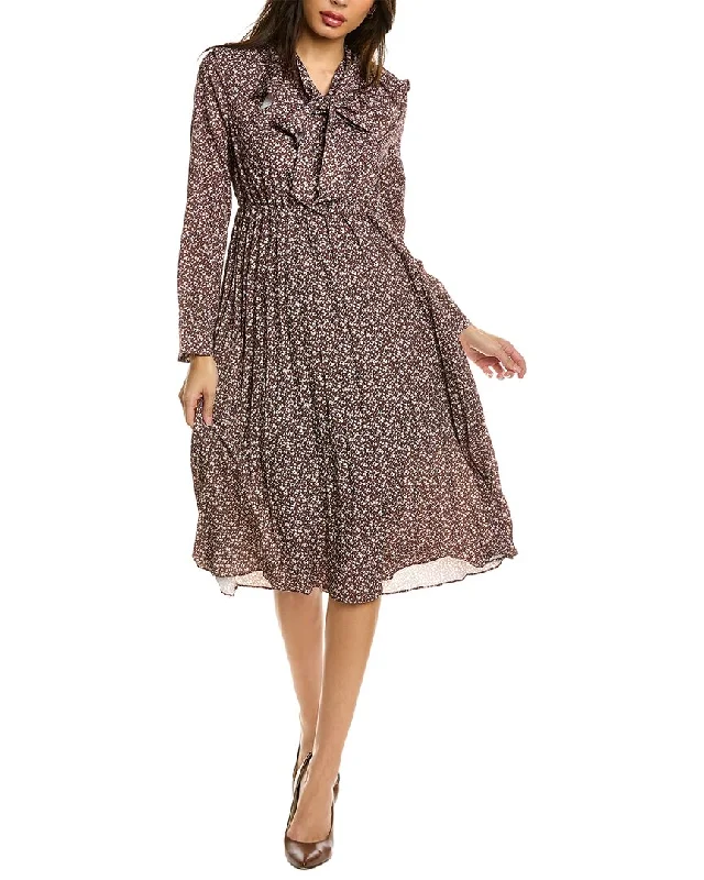 Limited Deals, Unlimited Savings!Avantlook Bow Tied Collar Midi Dress