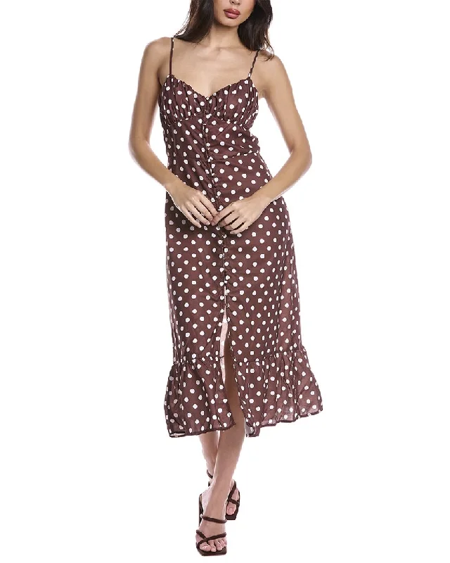 New Discounts Just Dropped!Avantlook Polka Dot Midi Dress