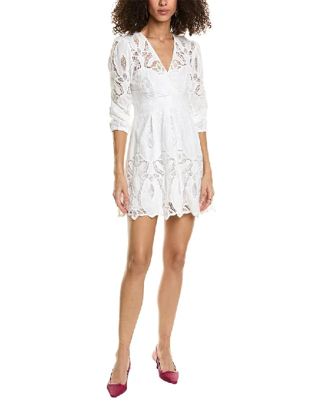 Limited Time Offer!ba&sh Linen-Blend Mini Dress