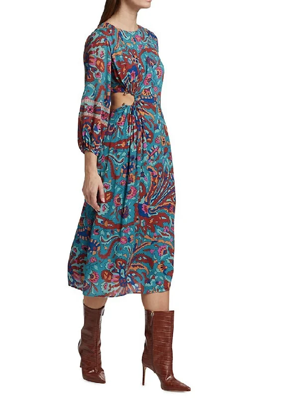Savings You Can’t Ignore!ba&sh Women's Monica Cut Out Midi Dress Blue