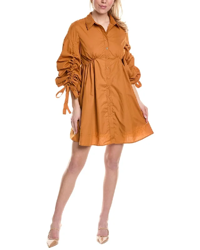 Best Offers of the Month!Beulah Gathered Sleeve Mini Dress