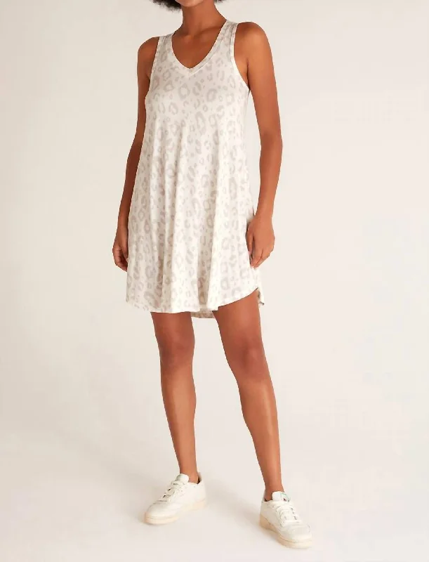 Don’t Wait – Deals Won’t Last!Breezy Leopard Mini Dress In Sand Dollar