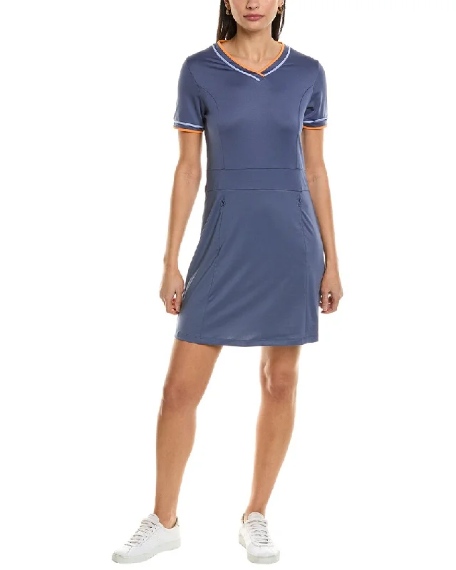 The Best Offers Are Here!Callaway V-Neck Colorblocked Mini Dress