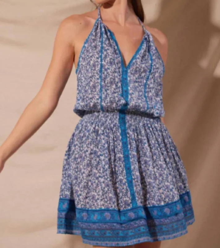 Your Best Deals Are Here!Carine Mini Dress In Blue Picot