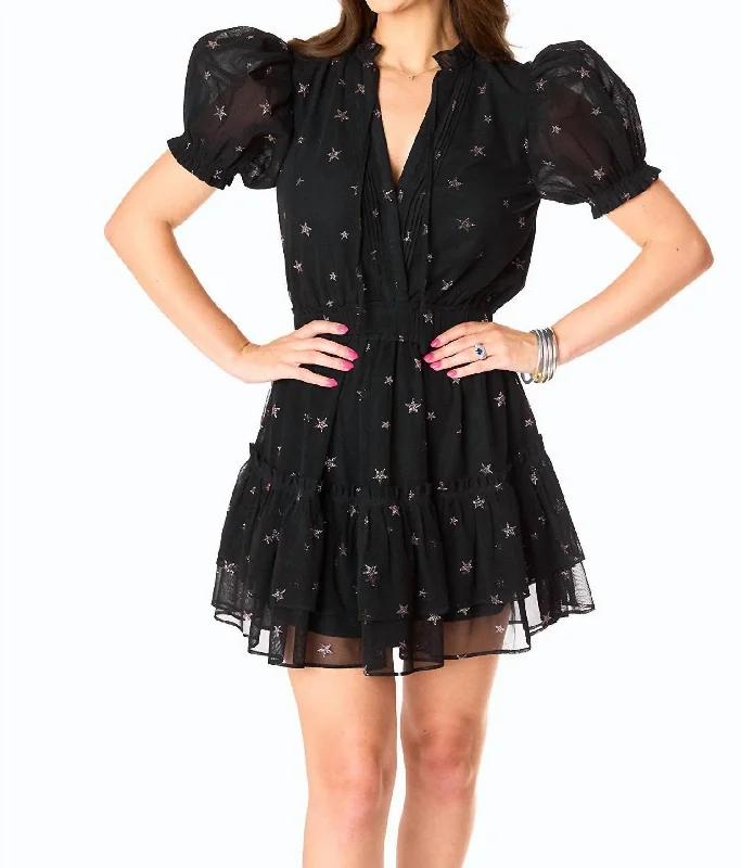 Upgrade for Less!Clementine Comet Mini Dress In Black