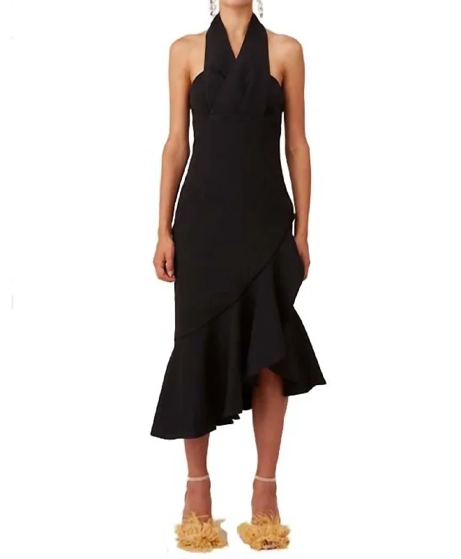 Get It Before It’s Gone!Delight Midi Dress in Black