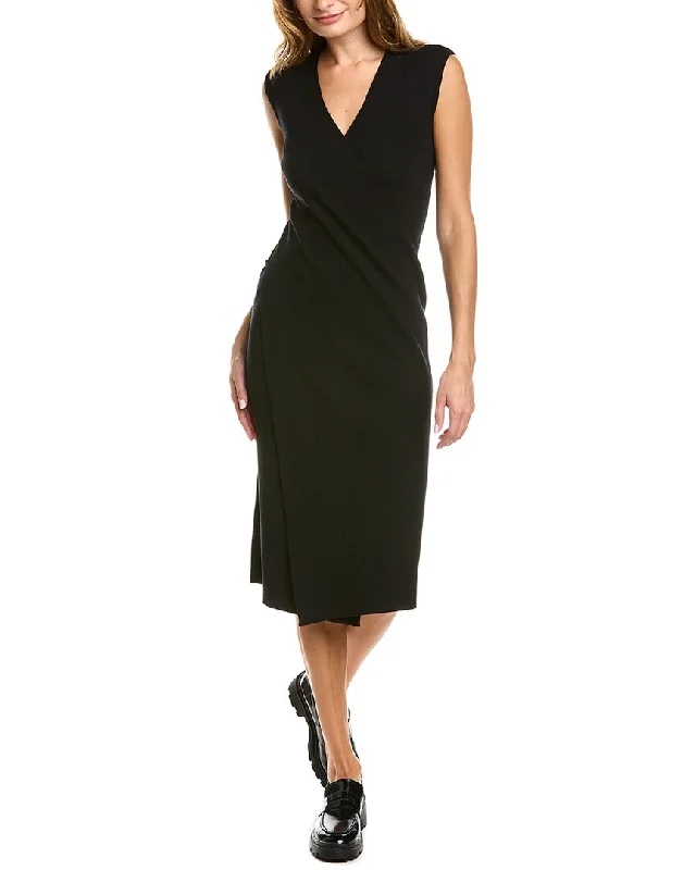 Your Favorite Sale is Back!Elie Tahari Wrap Front Midi Dress
