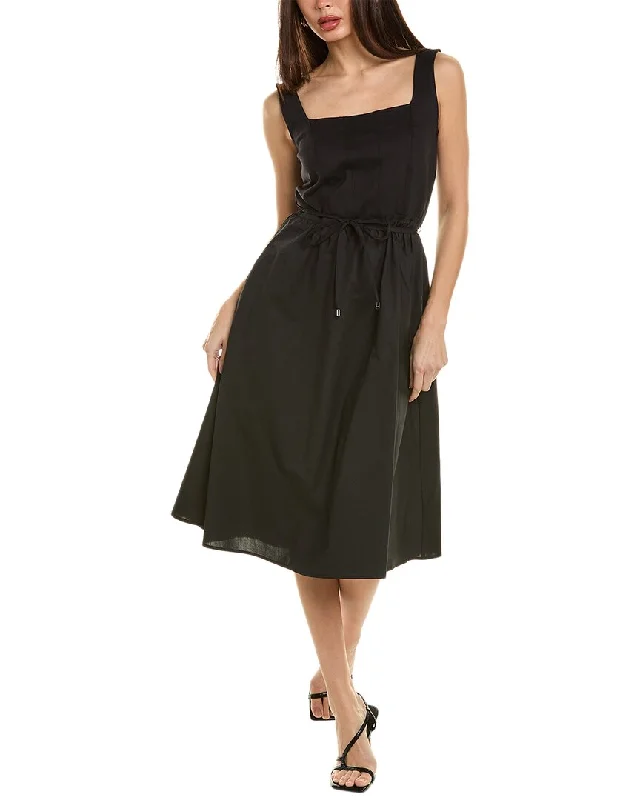 Time to Snag a Bargain!Ellen Tracy Mixed Media Midi Dress