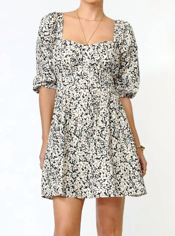 Must-Have Deals Inside!Ellie Pintucked Poplin Mini Dress In Black